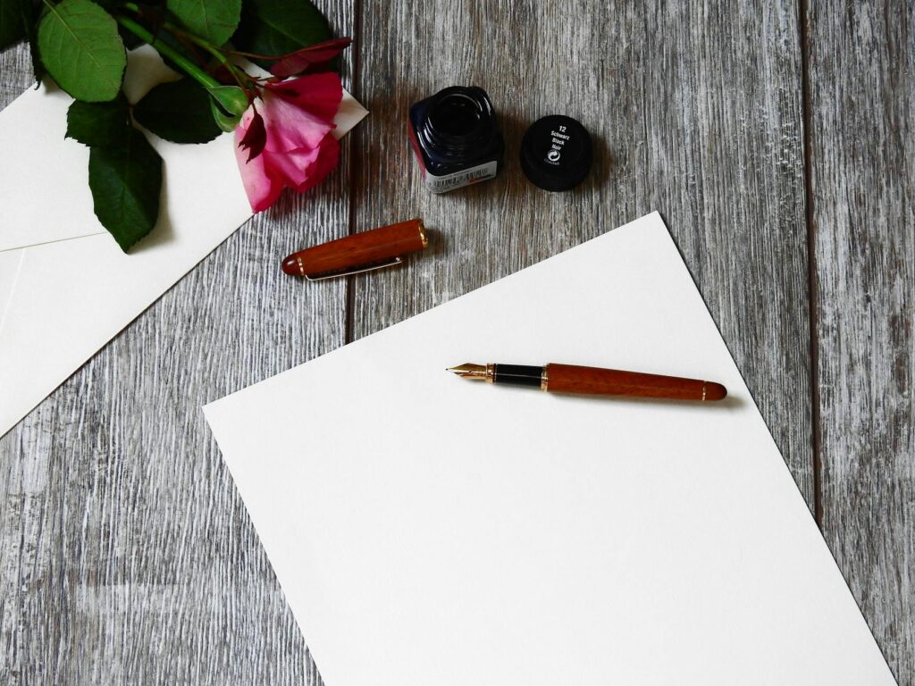 Phrase d'amour pour elle textes — lettre d'amour romantique avec des fleurs