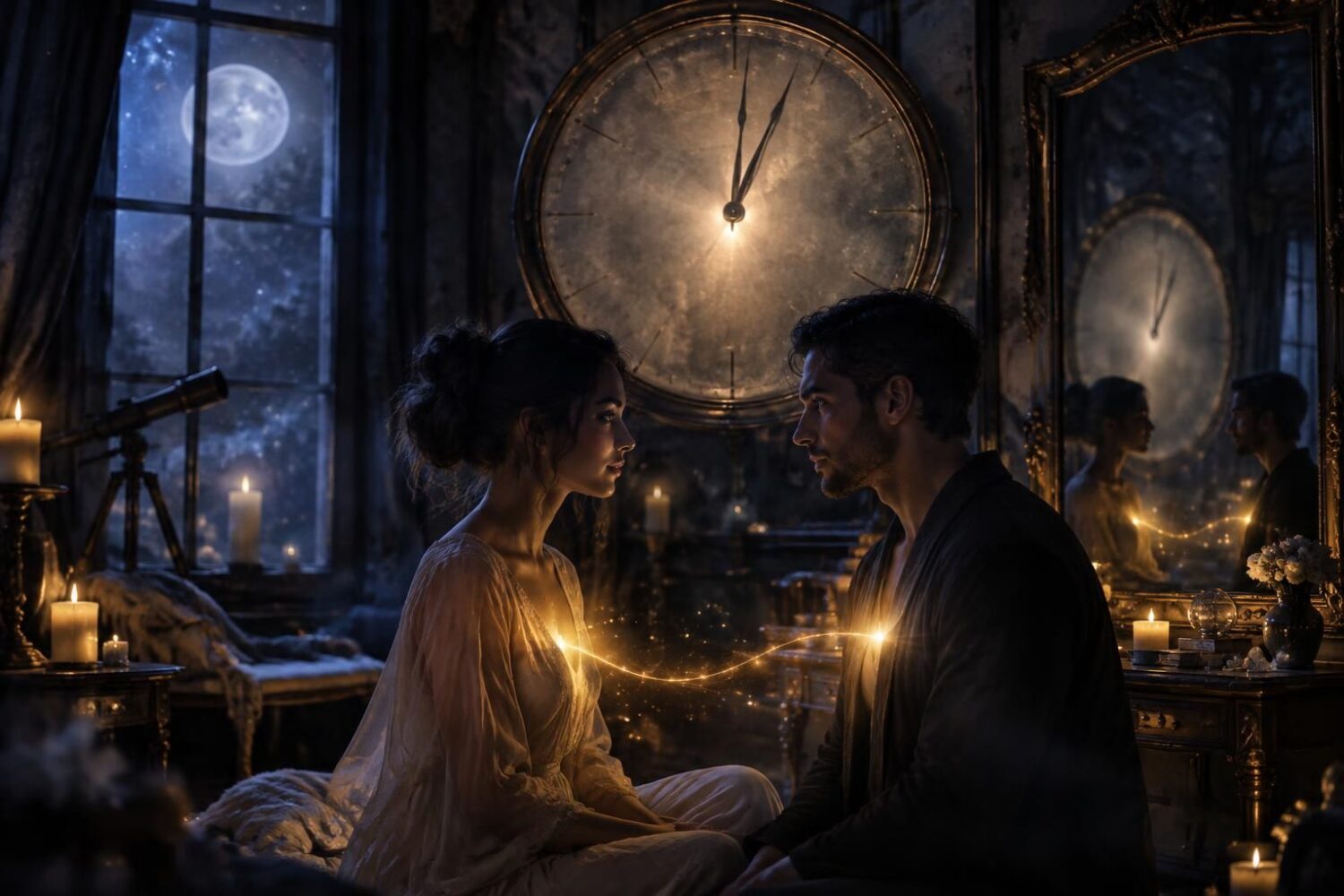 Heure miroir 01h01 : signification spirituelle, amour et flamme jumelle